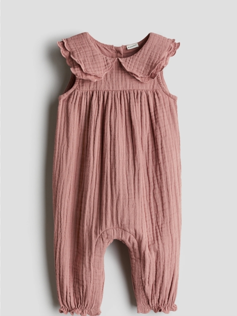 3/35$ H&M Dusty Rose Cotton Gauze Romper Baby Toddler Girl Kids
